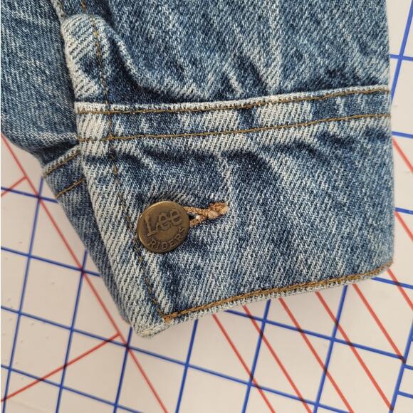 Retro Hard Rock Cafe Honolulu Denim Jacket 6 Button Lee Jean Jacket Streetwear - Picture 13 of 14